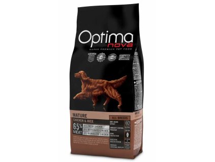 0020590 optimanova dog mature chicken rice 2 kg
