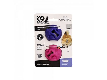 367 1 k9connectables dog toys gentle range the original small pink purple clipped rev 1