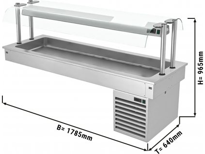Chladící vana k zabudování - 1,8 m - Serie D