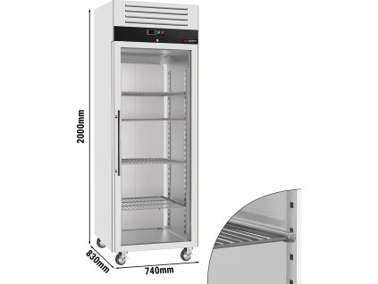 Mrazák ECO - 0,74 x 0,83 m - s 1 skleněnými dveřmi
