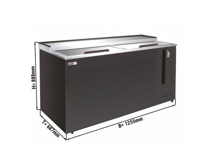 Chladicí box na lahve - 417L - černý