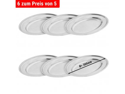 (6 Kusů) Servírovací podnos - Ø 30 cm