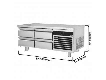 Chladicí jednotka Premium - 1400mm - 135L - 4 šuplíky