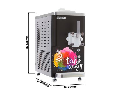 Stroj na točenou zmrzlinu - 11,25 l/h - 1,5kW - na 1 druh