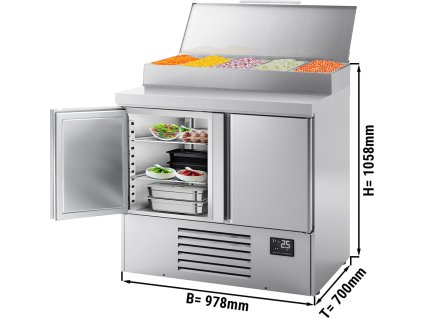 Přípravný chladicí stůl (GN) - se 2 dveřmi