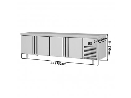 Pekařský chladicí stůl  (EN) - se 4 dvířky
