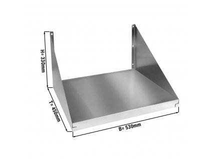 Držák do mikrovlnné trouby z nerezové oceli - 530 mm