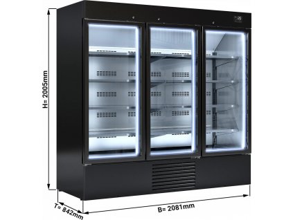Nápojová lednice - 2030 litrů - černá