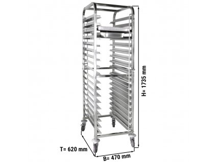 Zavážecí vozík - pro 18x GN 1/1 & EN 60 x 40 mm