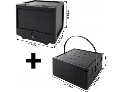 Thermobox - front loader - 100 liters - incl. pizza box