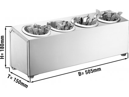 Cutlery quiver - for 4 cutlery holders