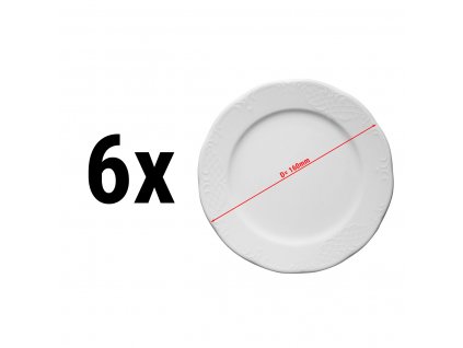 (6 pieces) CLASICO - Plate flat - Ø 16 cm