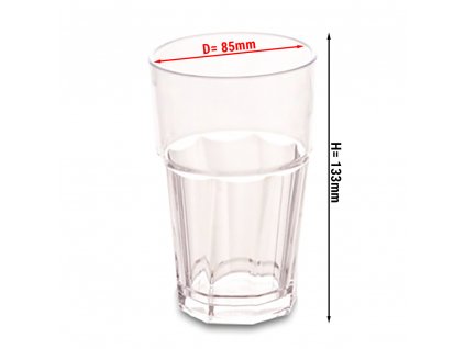 (50 Kusů) Polykarbonátové sklo - 300 ml