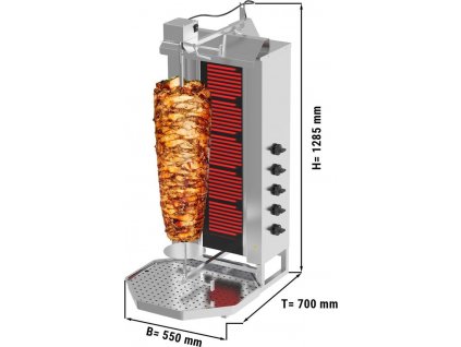 Kebab gril 5 hořáků / max. 80 kg