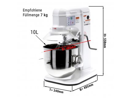 Kuchyňský robot - hnětací stroj - 10 litrů