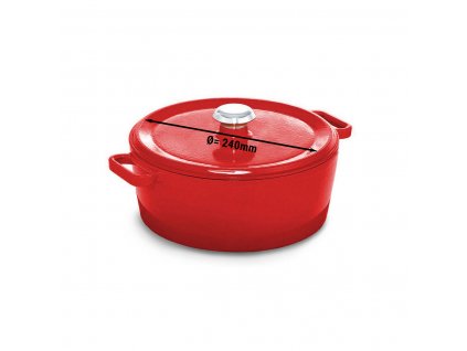 Stew pot - Ø 240 mm - red