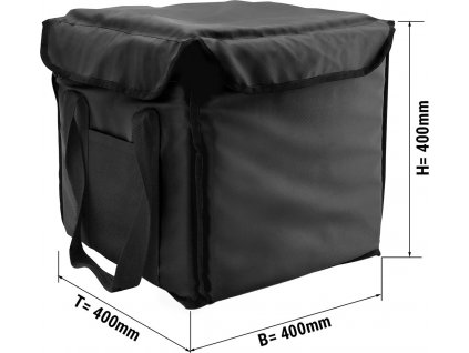 BurgerBag Pro - vyhřívaná taška - pro 12 hamgurogerových krabic - černá