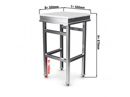 Pracovní stůl / špalek  - 0,5 m - pracovní deska 80 mm