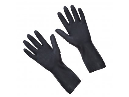 Čisticí rukavice, černé, vel L