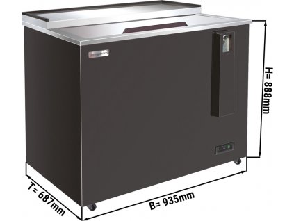 Chladicí box na lahve - 279L - černý