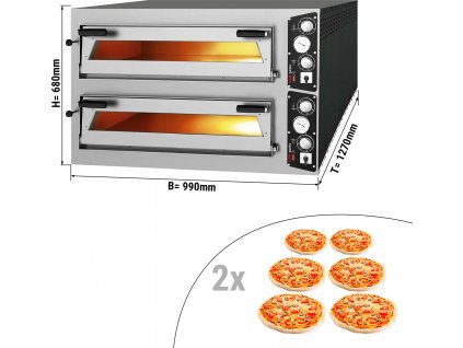 Electric Pizza oven 6 + 6 x 35 cm (low) - Manual