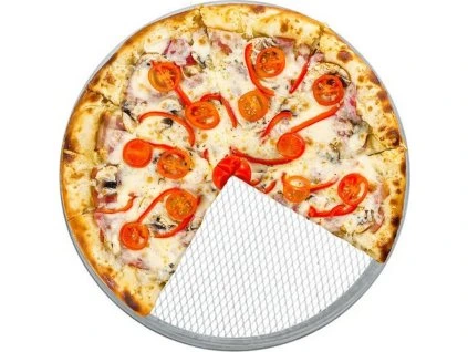 Pizza screen - Hliník - perforovaný - Ø 250 mm