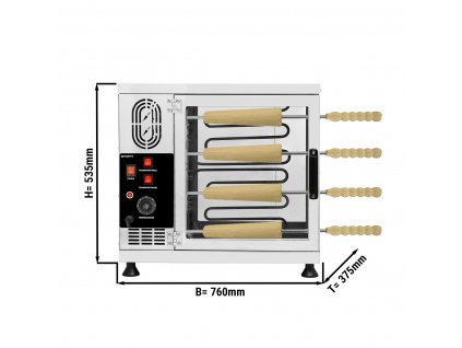 Stroj Baumstriezel - 3,5kW - vč. 16 rovných pečících válečků