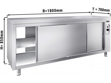 Ohřevná skříň  PREMIUM - 1,8 m- průchozí