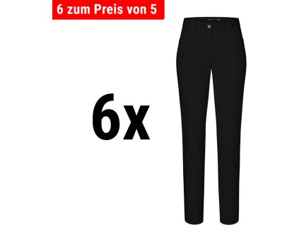 (6 pieces) KARLOWSKY | Ladies 5-pocket pants - Black - Size: 34