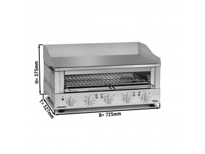 ROBAND | Griddle Toaster 700 - 5.9 kW - Grill & Salamander