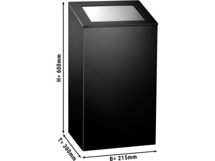 Stlačovací koš - 38L - černý