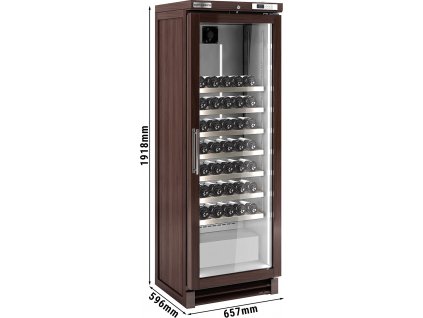 Lednice na víno -  350 litrů - s 1 skleněnými dveřmi - max.100 lahví