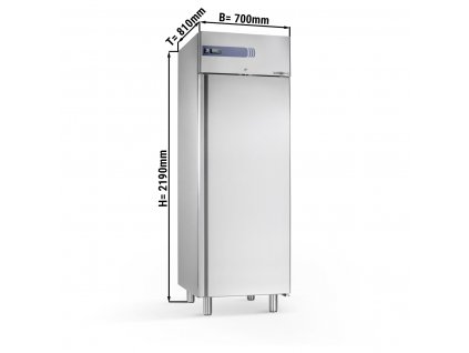 Pasta refrigerator stainless steel Premium PLUS - EN 600x400- 585 liters - with 1 door