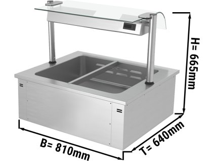 Instalace Bainmarie - 0,8 m - řada B