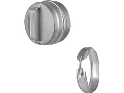 Overlapping lid - with handle & clamping strap - Ø 300 mm