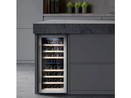 Chłodziarka do wina - 2 strefy klimatyczne - 100 litrów - maks. 33 butelki