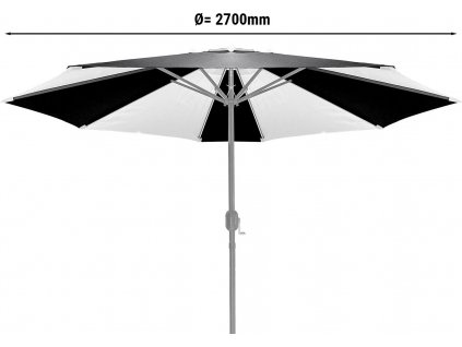 Látka na slunečník - Ø270 cm - bez LED osvětlení