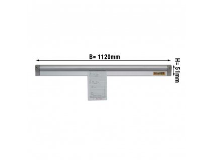 Receipt rail made of aluminium - 101.7 cm | Note holder | Clip rail | Receipt rail | Note rail