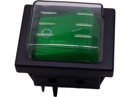 Main switch green 16A/125V