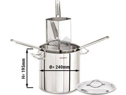 pasta pot - Ø 240 mm - with 3 colanders