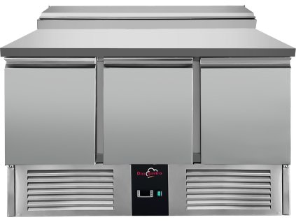 Saladeta / přípravný stůl  - 1,36 x 0,7 m - se 3 dveřmi