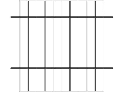 Vertical partition grid - Height: 432 mm