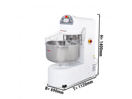 Pekárenský hnětač těsta - 131L / 80kg - 2 rychlosti - s prodlouženým ramenem