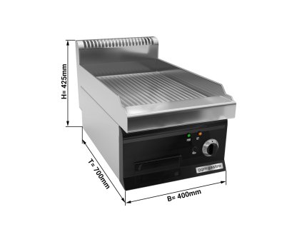 Elektrický gril - drážkovaný (4 kW)