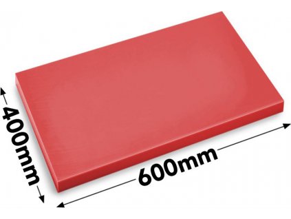 Prkénko - 40 x 60 cm - Tloušťka 2 cm - Červená