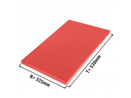 Prkénko - 32,5 x 53 cm - Tloušťka 2 cm - Červená
