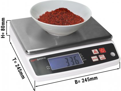 Digitální kuchyňská váha do 5 kg - přesnost do: 0,5 gr