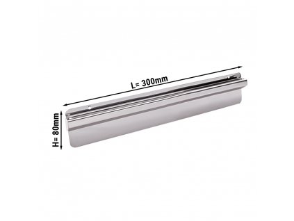 Receipt rail made of stainless steel - 30 cm | Note holder | Clip rail | Receipt rail | Note rail