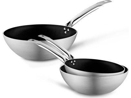 Pánev Wok - Hliník - 3dílná