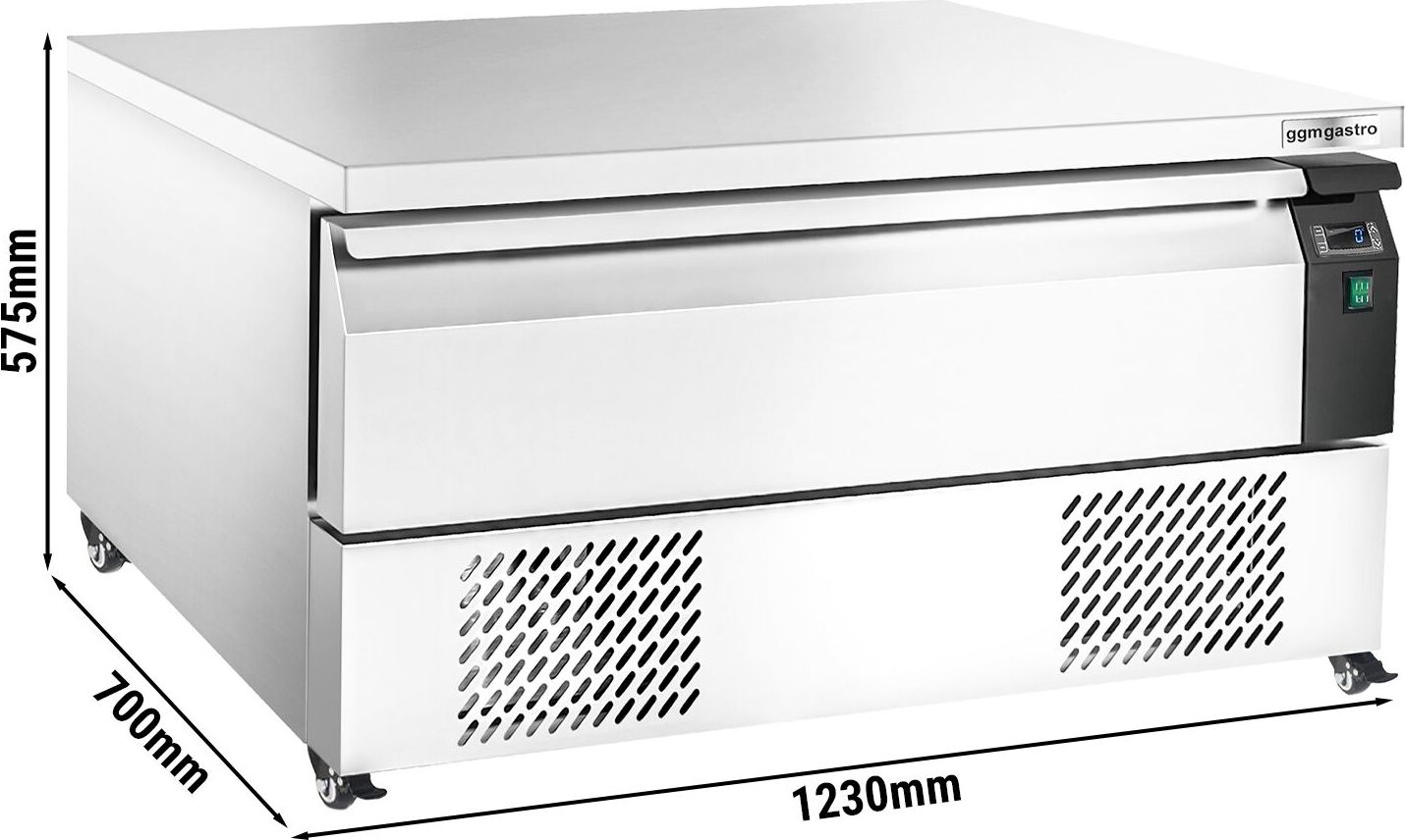 Kombinovaný chladicí/mrazicí stůl - 1230 mm - 1 zásuvka - 3x GN 1/1